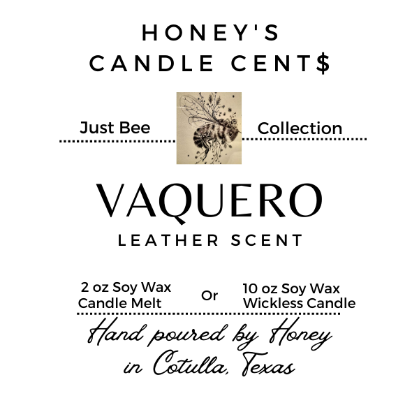 3 ea Candle Melt Vaquero - Leather Scented