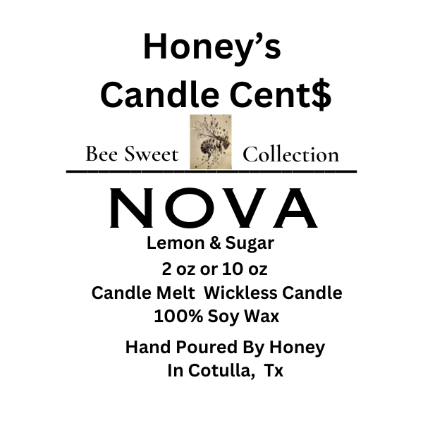 Nova  Lemon & Sugar Wickless Candle