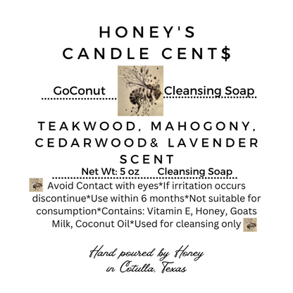 *Goats Milk Soap           Teakwood, Mahogany & Lavender
