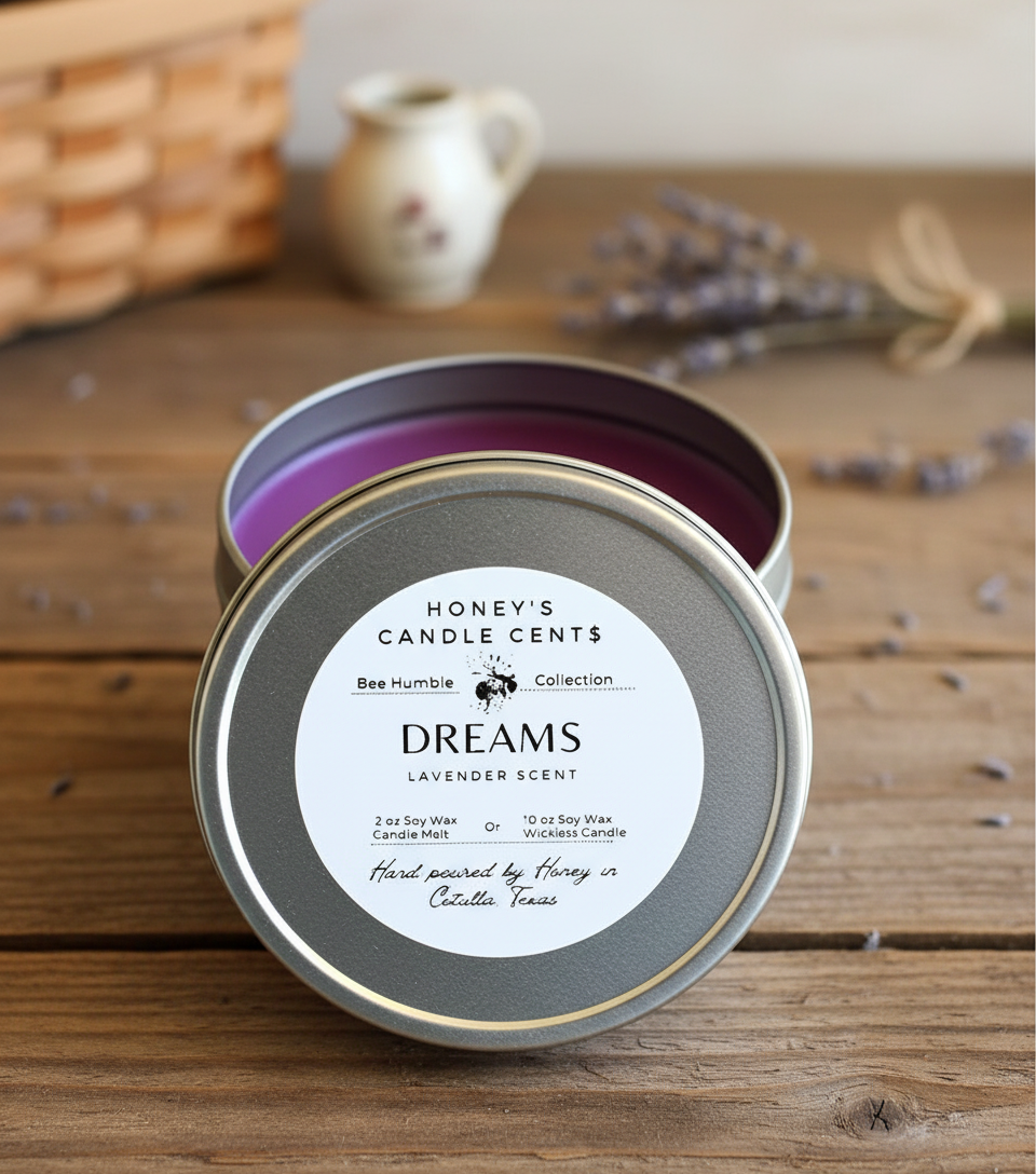 Dreams - Lavender Scented Wickless Candle