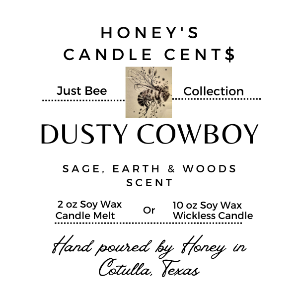 3 ea Candle Melt Dusty Cowboy - Sage Earth & Woods