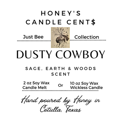 3 ea Candle Melt Dusty Cowboy - Sage Earth & Woods