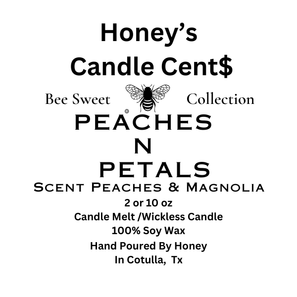 3 ea Candle Melt Peaches n Petals- Peaches & Magnolia