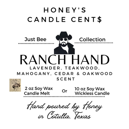 3 ea Candle Melt Ranch Hand - Mahogany Teakwood