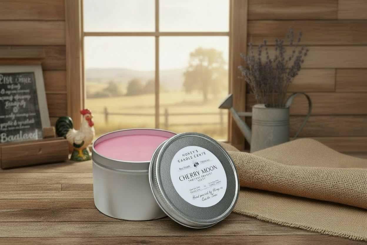 Cherry Moon- Tropical Bouquet Scented Wickless Candle