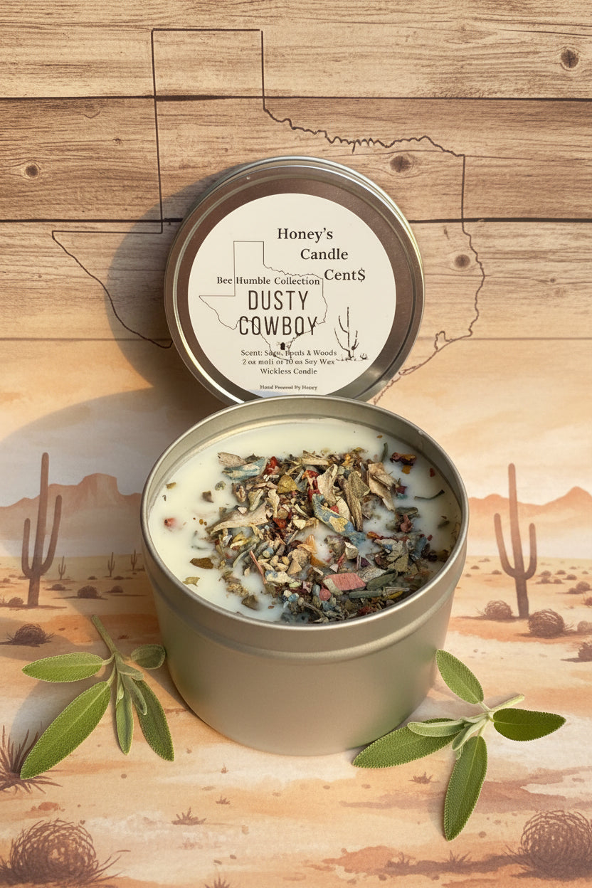 Dusty Cowboy - Sage Earth & Woods Scented Wickless Candle