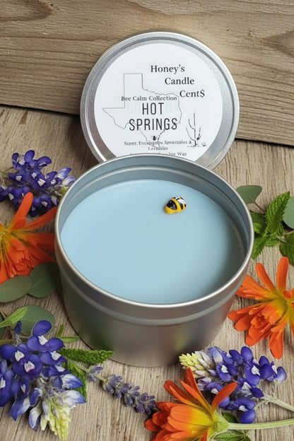 Hot Springs - Eucalyptus, Spearmint & Rain Water Wickless Candle