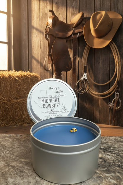 Midnight Cowboy - Spicy Clove Leaf & Peppercorn & Warm Bourbon Scented Wickless Candle