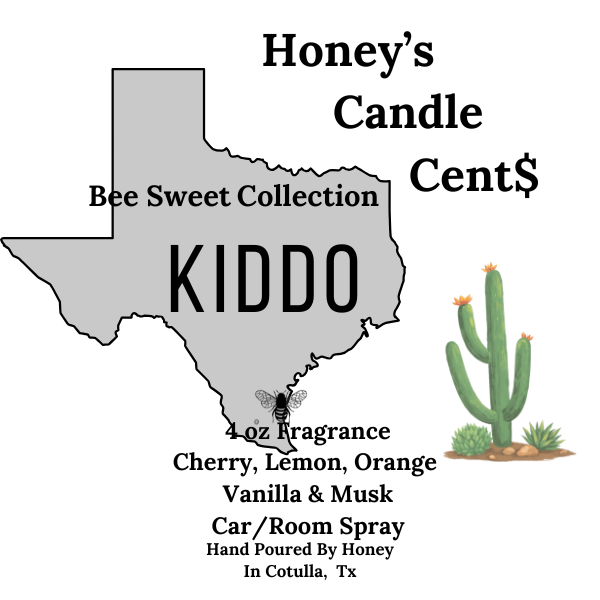 -Car/Room Spray Kiddo Cherry, Orange, Lemon, Vanilla & Musk