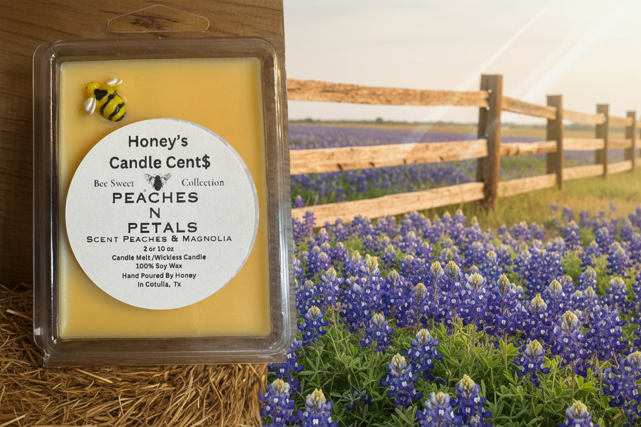 3 ea Candle Melt Peaches n Petals- Peaches & Magnolia