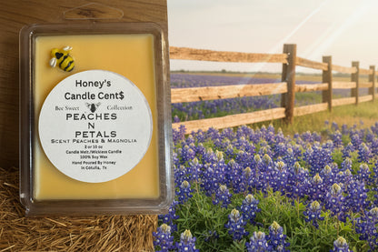 3 ea Candle Melt Peaches n Petals- Peaches & Magnolia