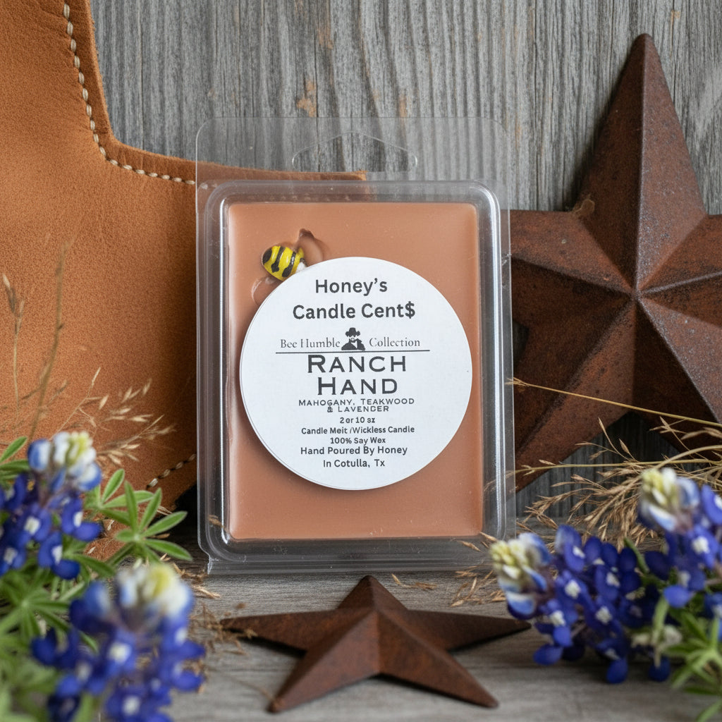 3 ea Candle Melt Ranch Hand - Mahogany Teakwood