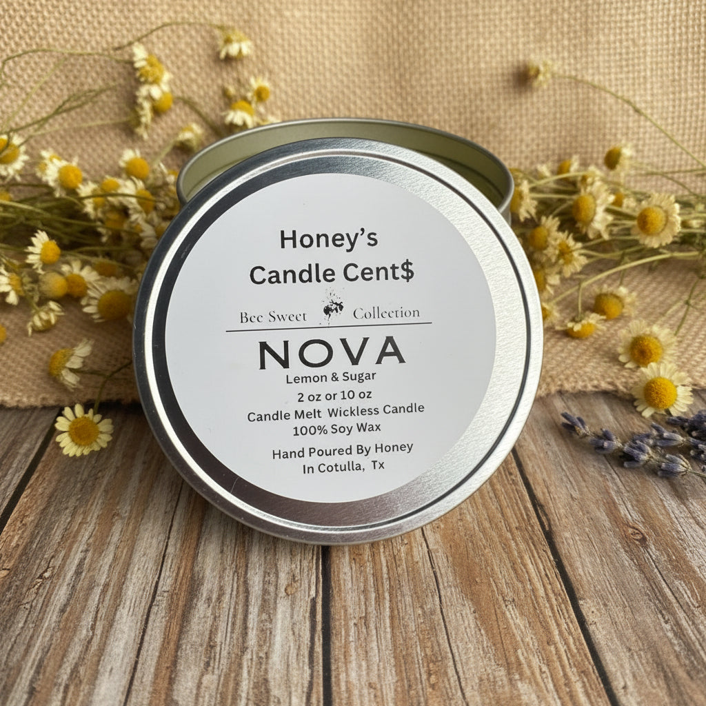 Nova  Lemon & Sugar Wickless Candle